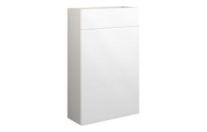 Clarence 500mm Slim WC Unit - White Gloss (Grey Cab)
